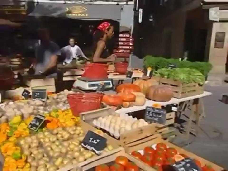 Fruits et légumes pour préparer une "ratatouille"