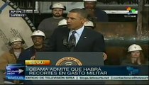 Recortes debilitarán capacidad económica: Obama