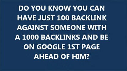 What is Backlink:The Backlink Syndication System Revealed