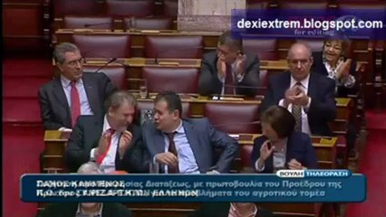 Καμμένος στη Βουλή για υδατάνθρακες