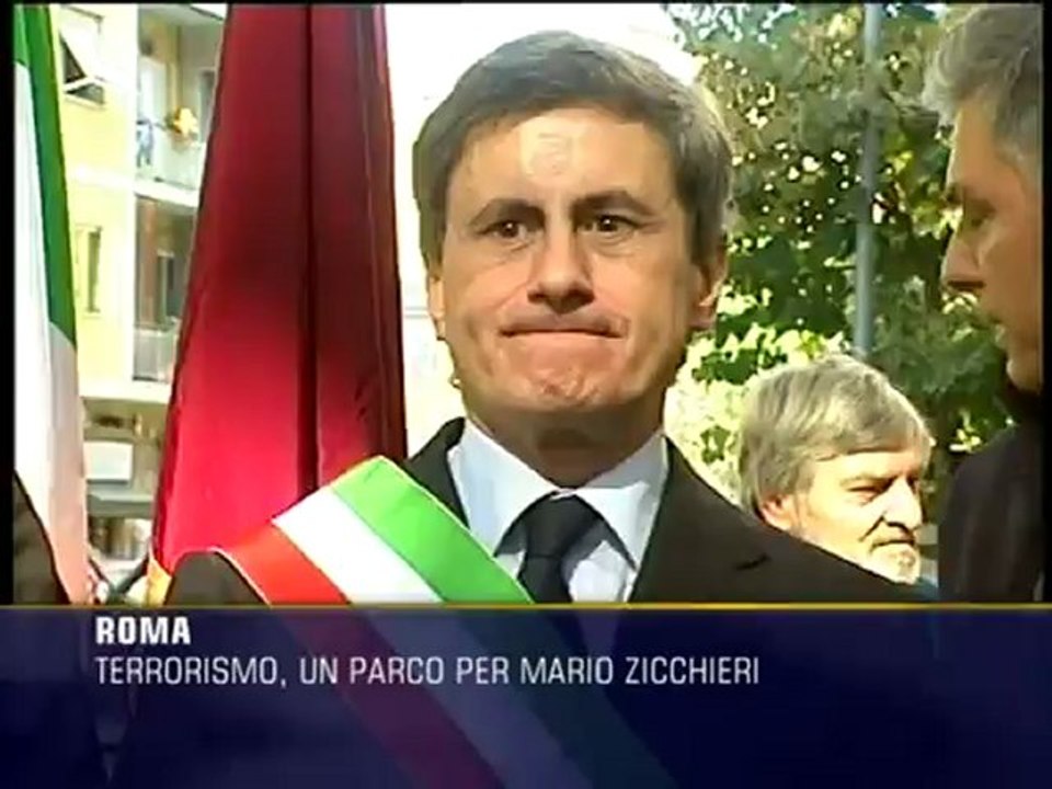 Terrorismo, un parco per Mario Zicchieri