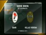 Serie BWin - Bari vs. H.Verona 0-2 Highlights