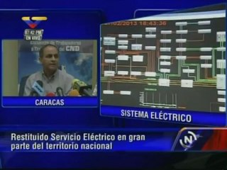 Aún falta recuperar 1000 megavatios para garantizar estabilidad de Sistema Eléctrico tras incendio en Guri