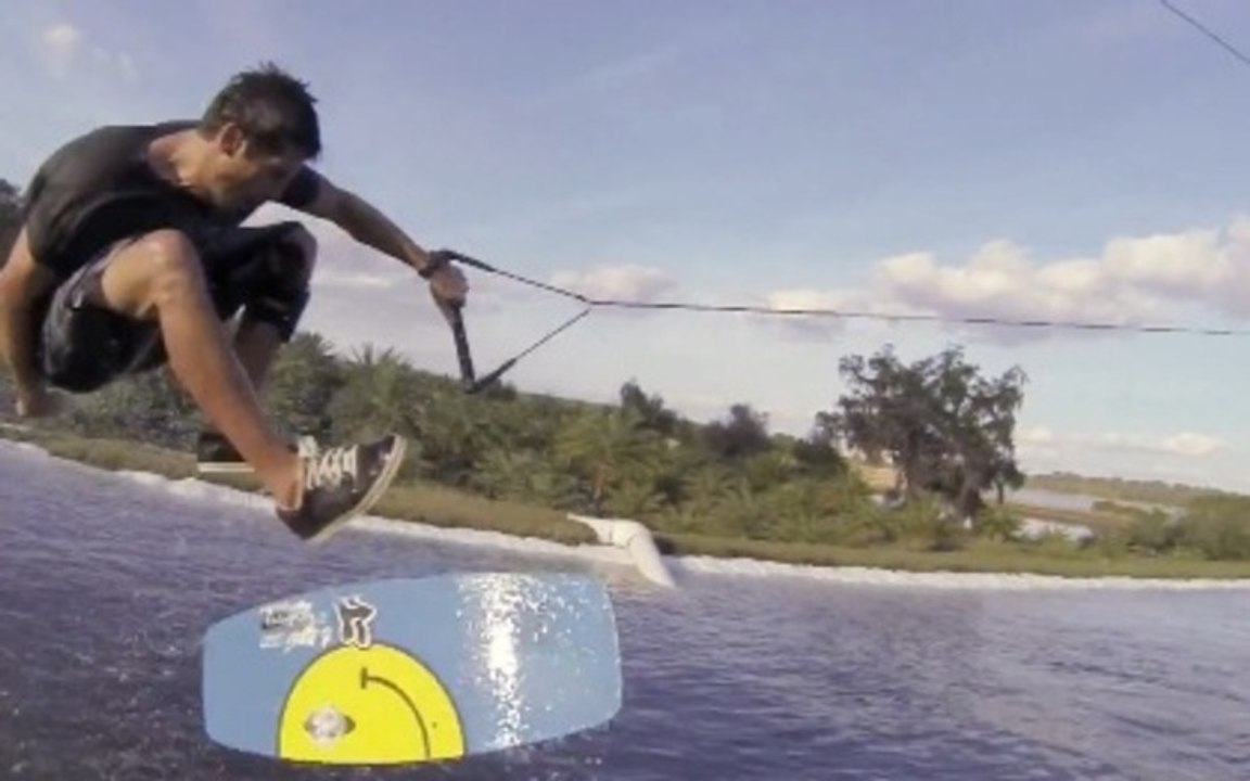 Wakeskating - GoPro Hero3 at Battle Falls - Reed Hansen