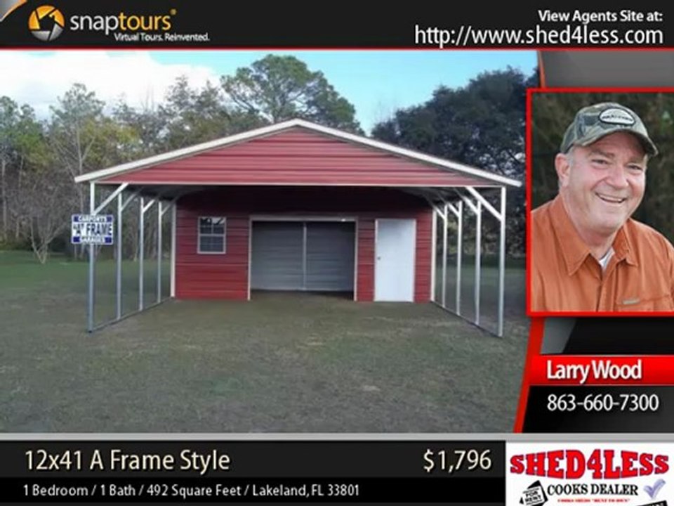 metal buildings - 12x41 A Frame Style