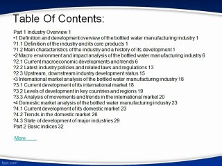 Aarkstore.com - China bottled water manufacturing industry, 2011