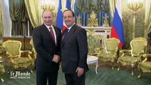 François Hollande rend visite à Vladimir Poutine en Russie