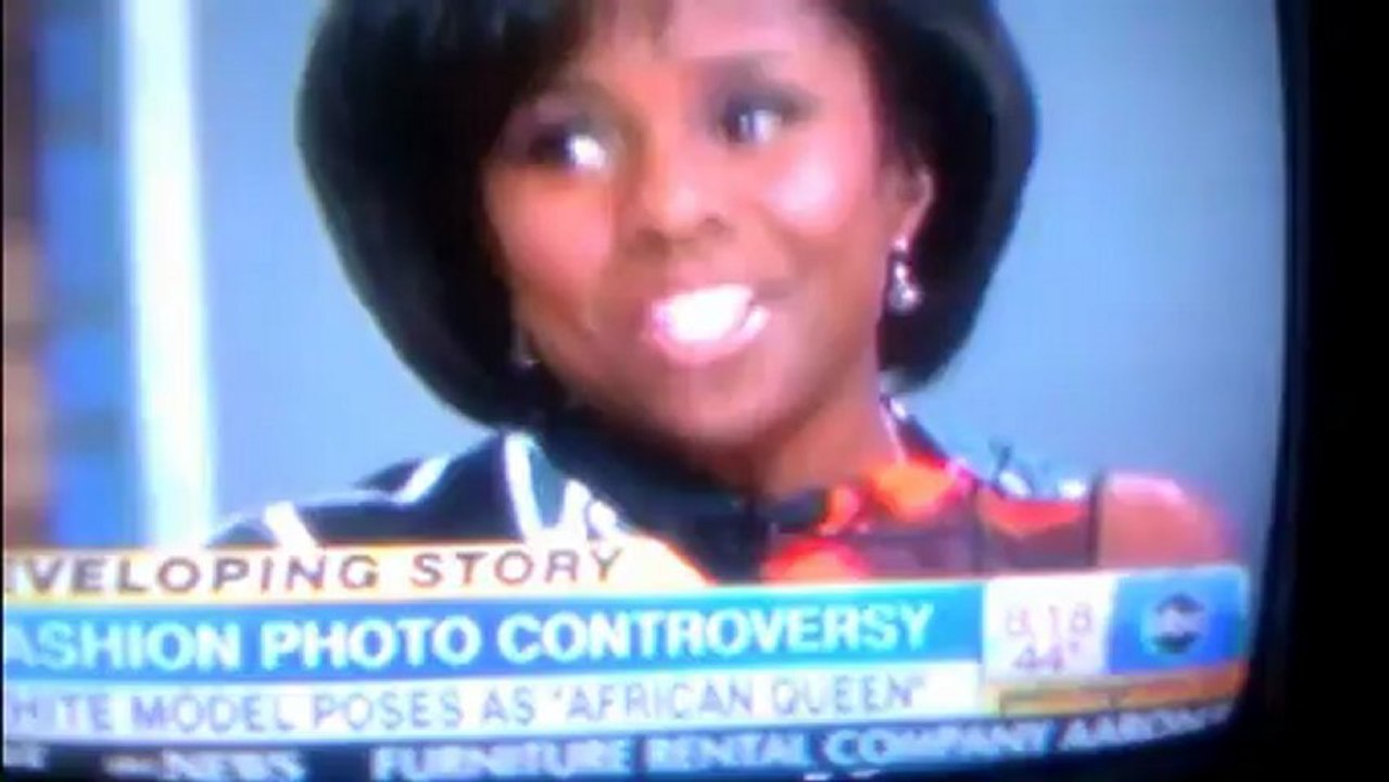 Fashion Photo Controversy : White Model call African Queen in French Magazine