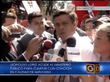 Leopoldo López: Vengo a dar la cara ante la cobardía del Estado para hacer política