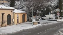 Saint Cézaire (06530) sous la neige!