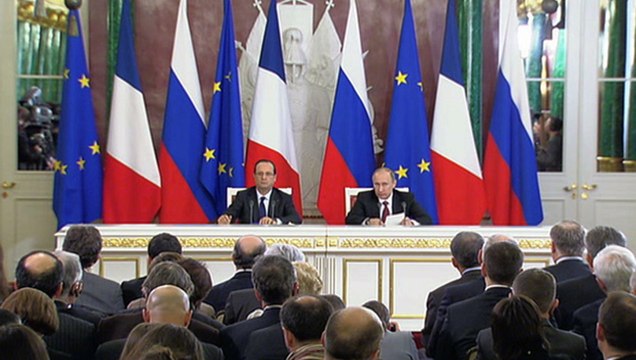 Conférence de presse avec M. Vladimir POUTINE au Kremlin