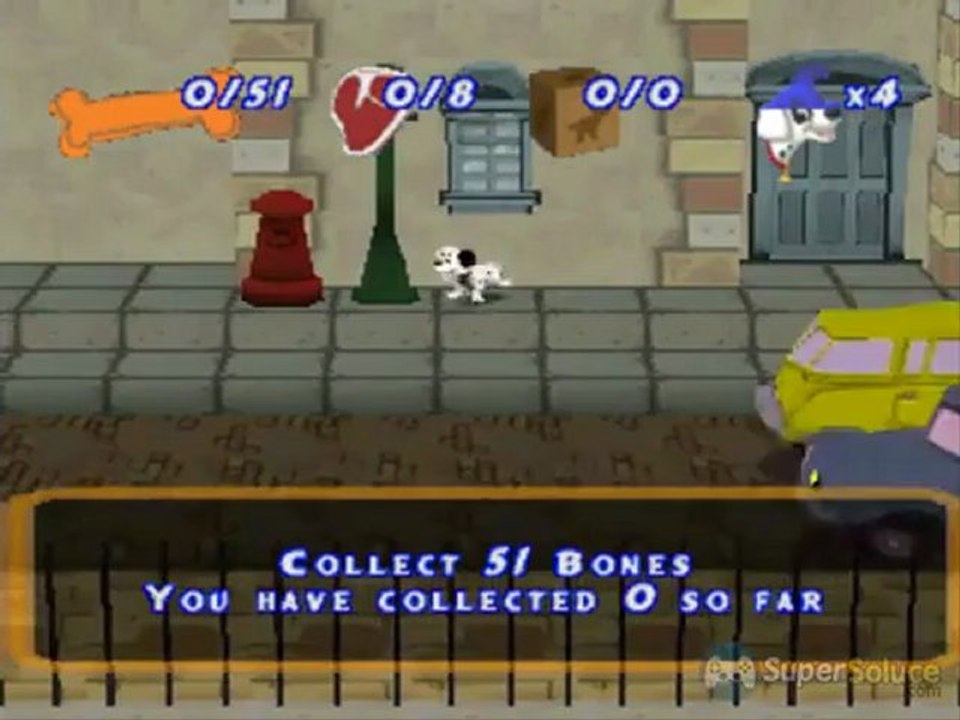 LEs 101 dalmatiens 2 : Sur la trace des héros - Début du jeu