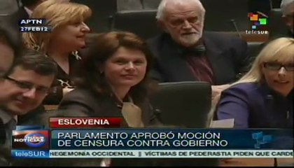 Gobierno esloveno derrocado por moción de censura