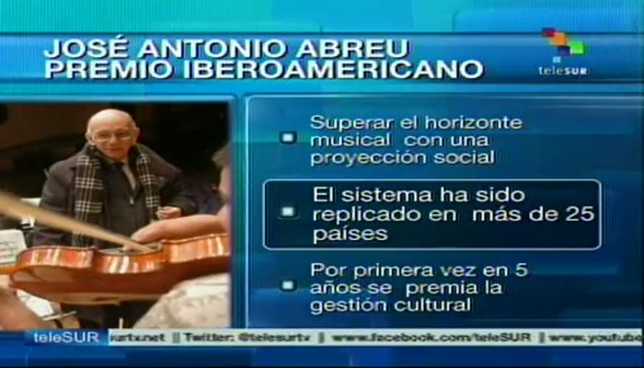 Premio Iberoamericano de Música a José Antonio Abreu