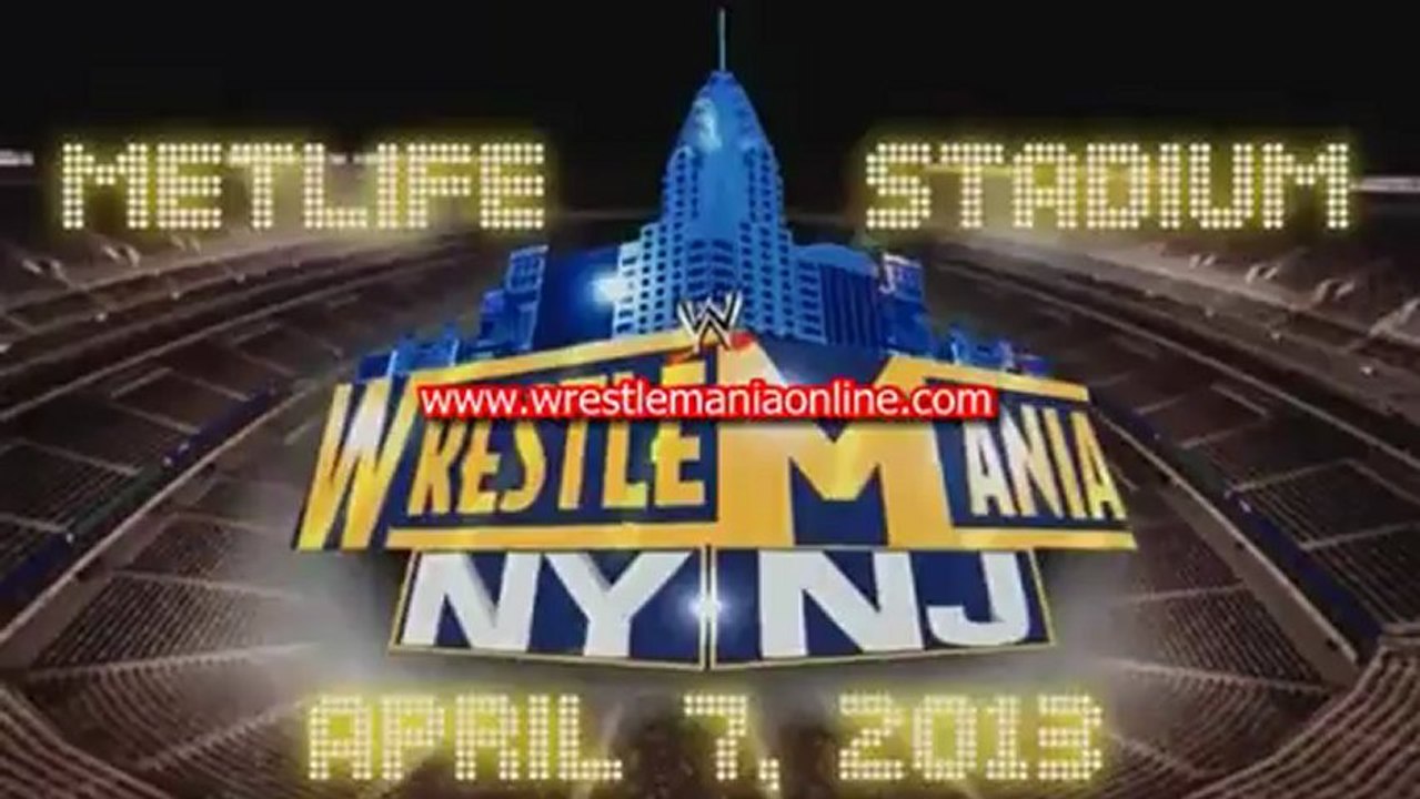 The Rock vs John Cena match Wrestlemania XXIX