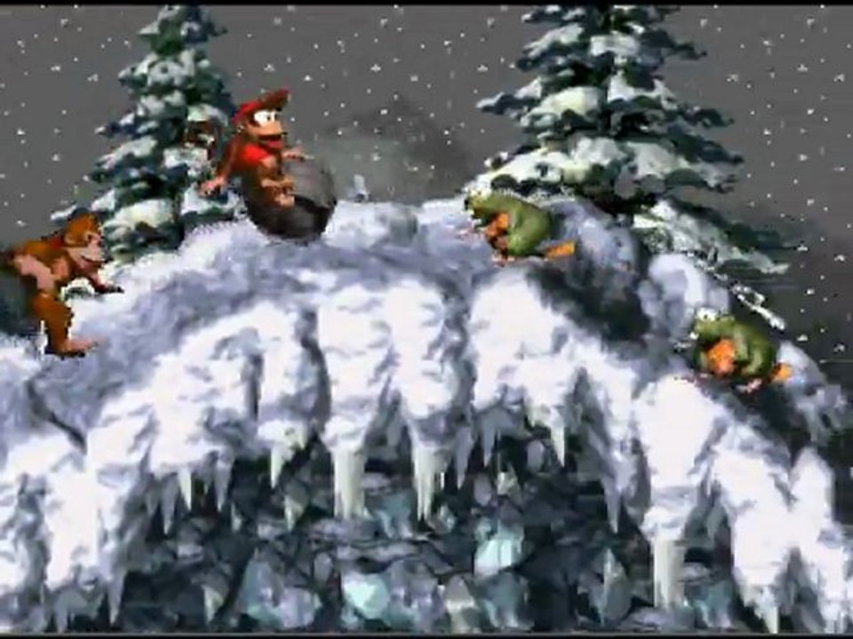 Donkey Kong Country [4] Les singes font du ski