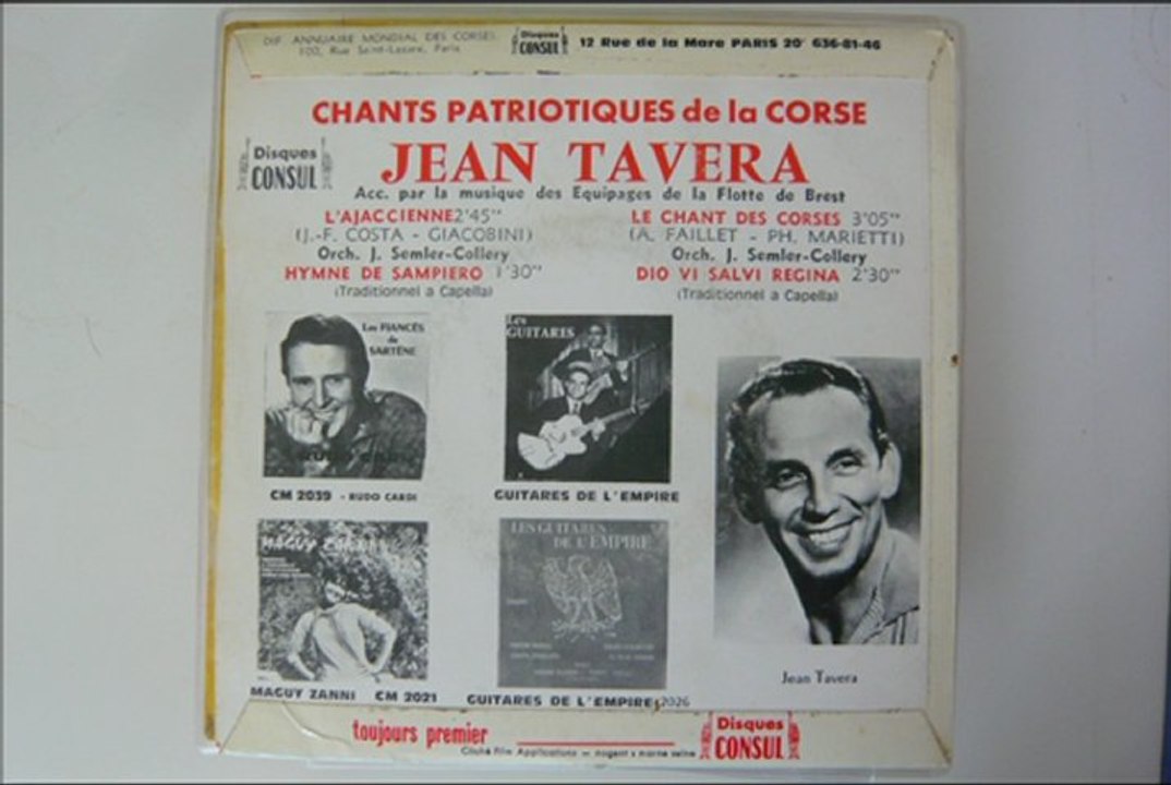 Jean Tavera - Le chant des Corses_tavera