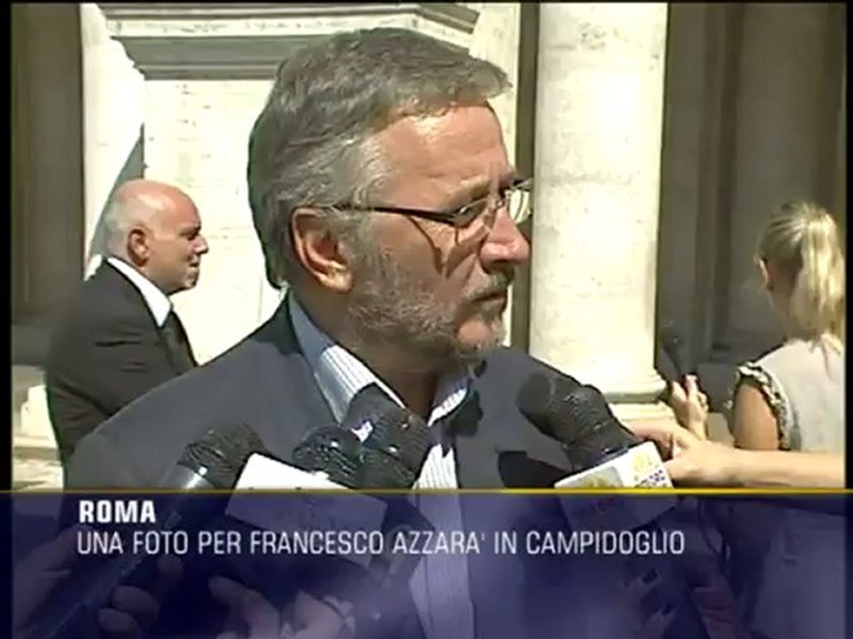 In Campidoglio una foto per Azzarà