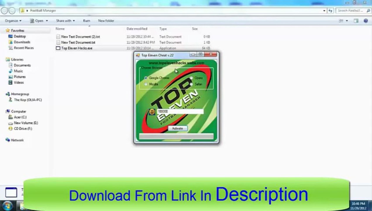 comment pirater Top Eleven Football Manager Hack Token Cash March 2013 ™ téléchargement Download