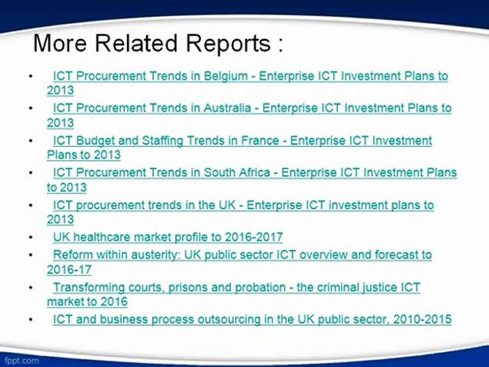 Aarkstore.com - ICT Procurement Trends in Australia - Enterprise ICT Investment Plans to 2013