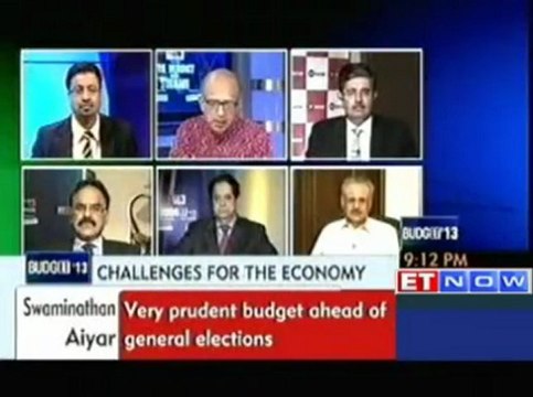 Budget 2013 Analysis : The Verdict with Swaminathan Aiyar (Part 1 of 6)