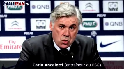 Carlo Ancelotti en conférence de presse avant Reims