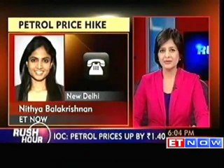 Petrol Prices hiked by Rs 1.40 per litre : Effective Midnight