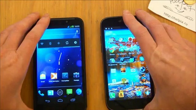 teXet TM-5377 - распаковка, краткий обзор, сравнение с Fly IQ451 Vista