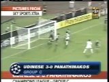 2005 (September 14) Udinese (Italy) 3-Panathinaikos (Greece) 0 (Champions League)