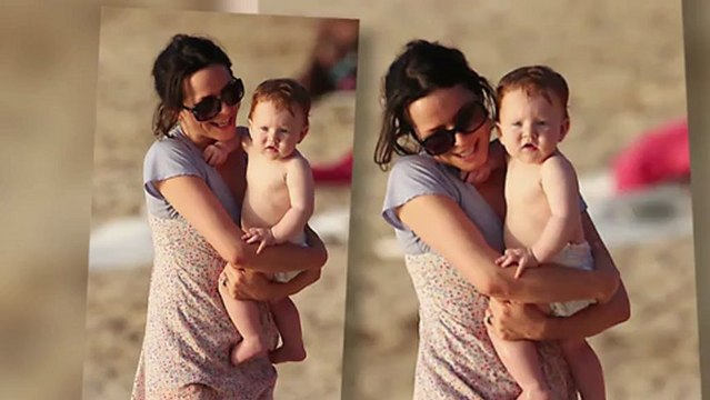 Doting Mum Andrea Corr Sizzles in a Black Bikini in Barbados