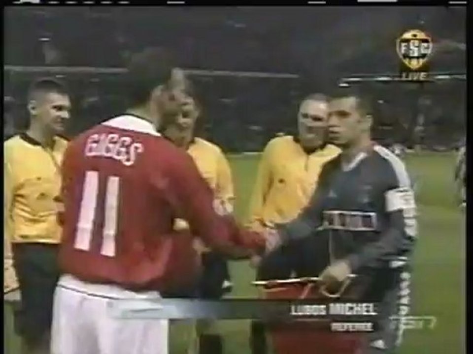 2005 (September 27) Manchester United (England) 2-Benfica (Portugal) 1 (Champions League)