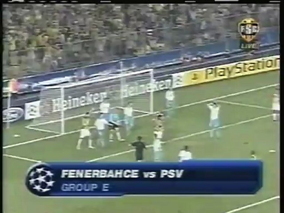 2005 (September 28) Fenerbahce (Turkey) 3-PSV Eindhoven (Holland) 0 (Champions League)