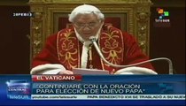 El papado declarado oficialmente Sede Vacante