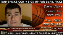 Denver Nuggets versus Oklahoma City Thunder NBA Pick 3-1-2013