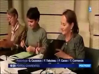 Najat Belkacem à la rencontre de femmes chef d'entreprises à Poitiers