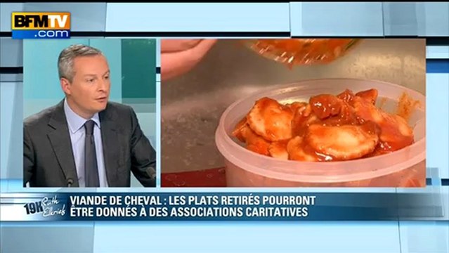 Viande de cheval: Le Maire choqué qu'on redistribue les plats - 01/03