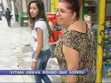 Câmera em veículo flagra assalto em São Paulo