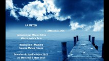 Météo de la Saone et Loire du Lundi 4 Mars au 6 Mars 2013