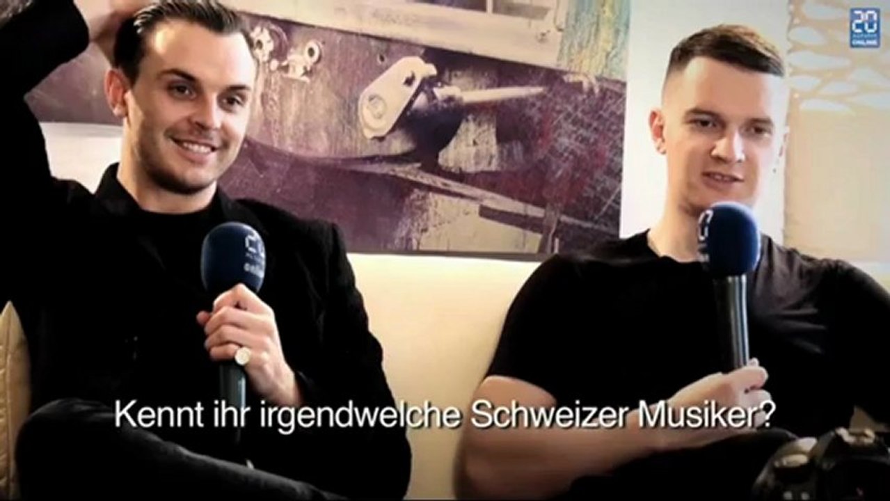 Hurts beim Interview mit 20 Minuten