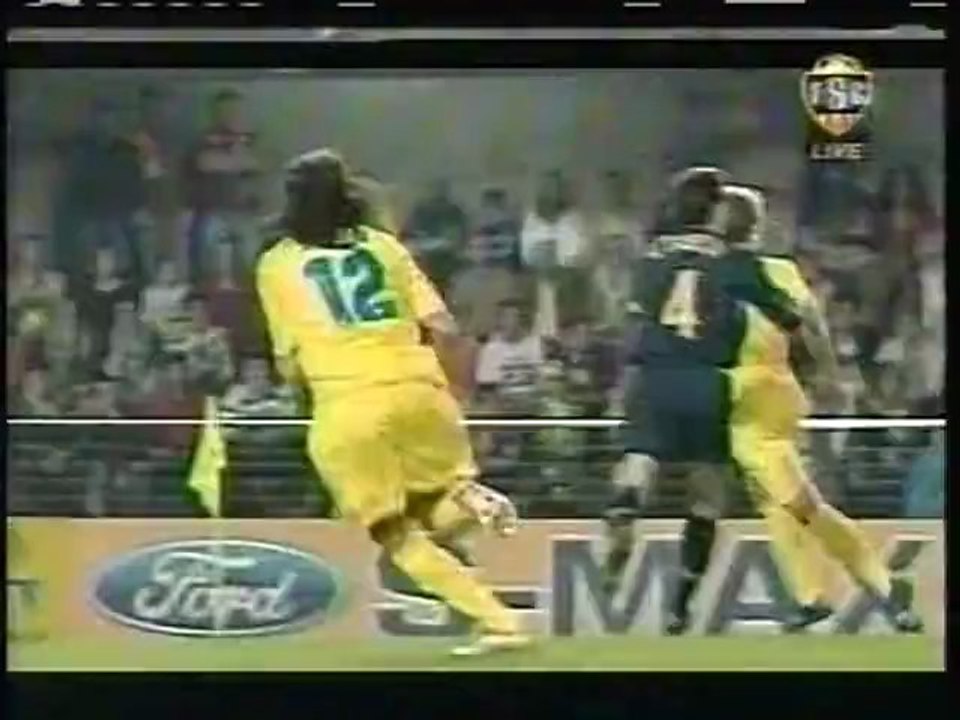 2006 (April 4) Villareal (Spain) 1-Internazionale Milano (Italy) 0 (Champions League)