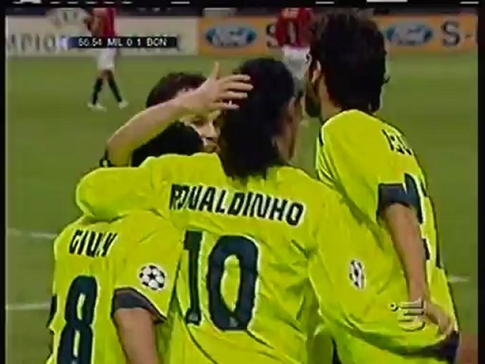 2006 (April 18) AC Milan (Italy) 0-Barcelona (Spain) 1 (Champions League)