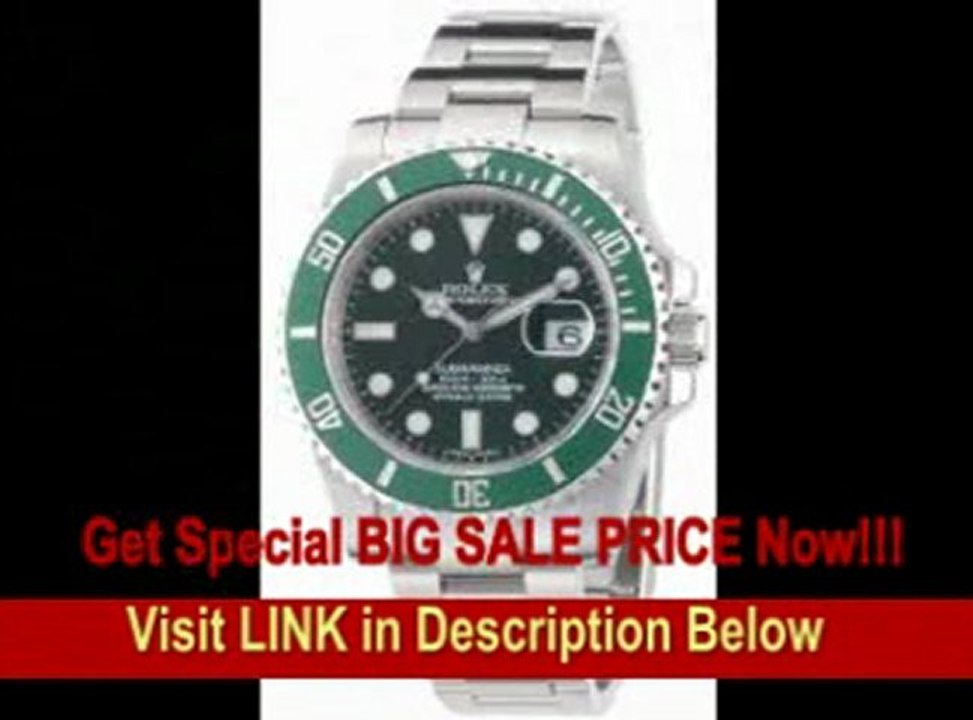 [BEST BUY] Rolex Submariner Green Dial Steel Mens Watch 116610LV