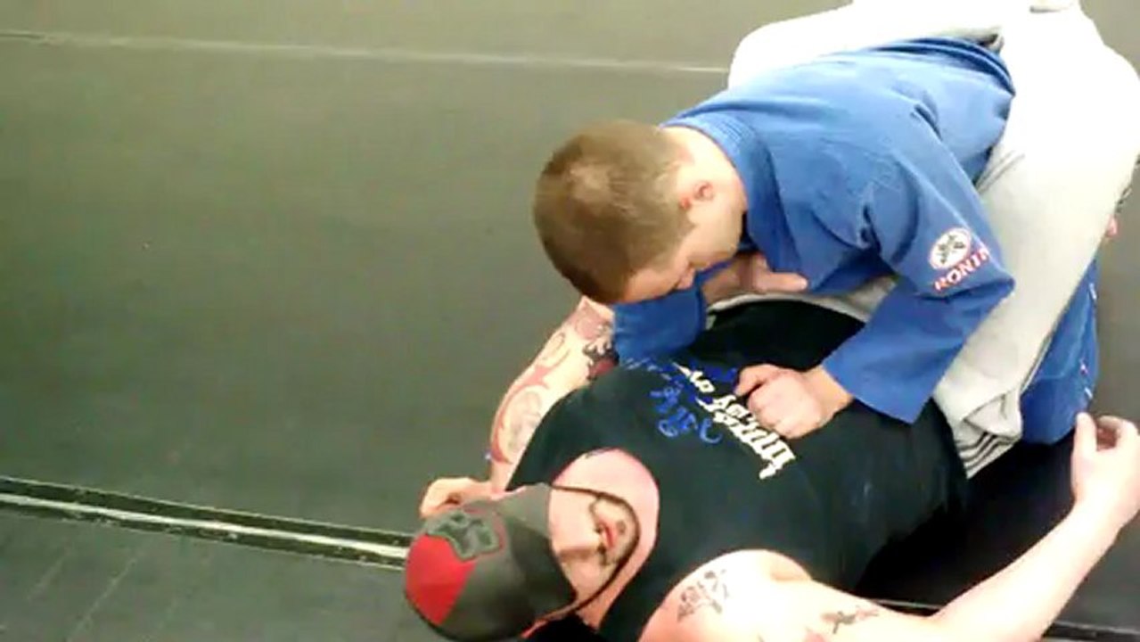 submission and sweep from guard