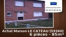 A vendre - maison - LE CATEAU (59360) - 6 pièces - 85m²