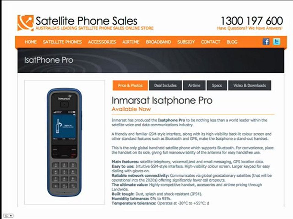 Can I Use My Isatphone Pro For The Internet