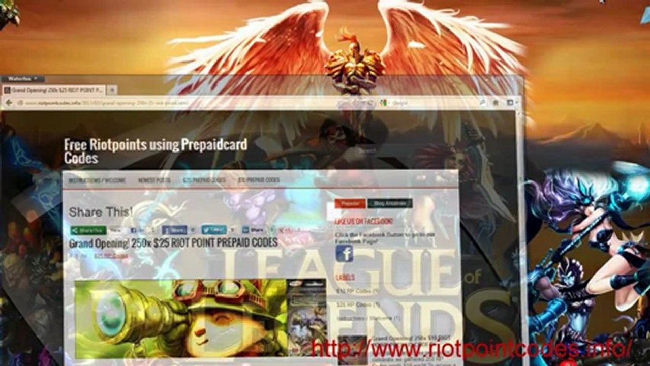 Free Riotpoints Using Prepaidcard Codes - New