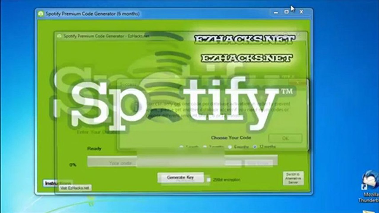 Spotify Premium Generateur 2013 - With Proof