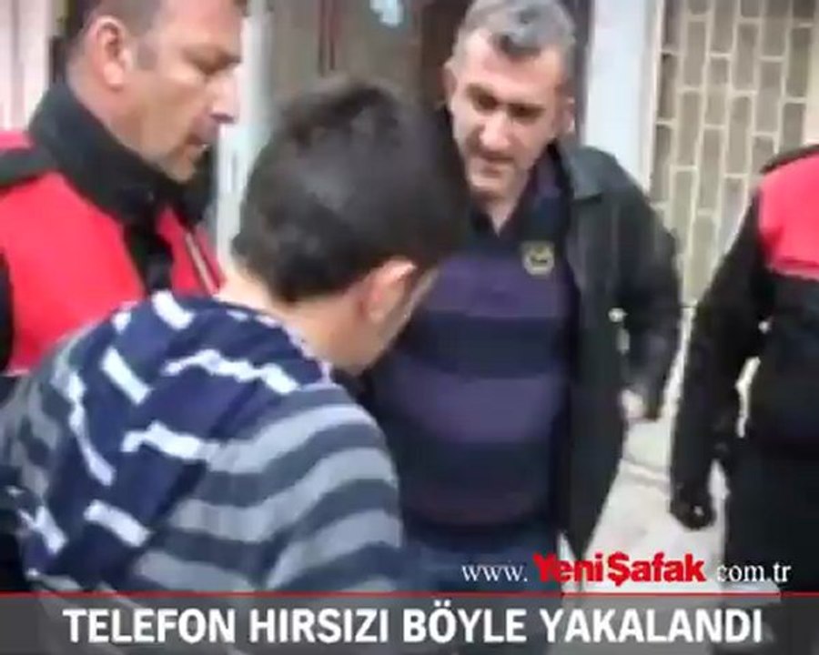 Telefon hırsızı böyle yakalandı