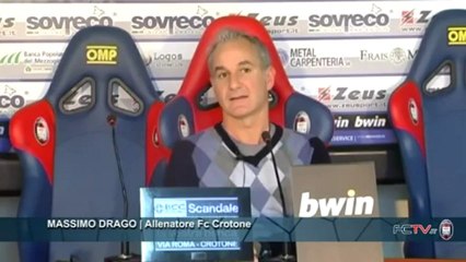 Fc Crotone | Massimo Drago in conferenza