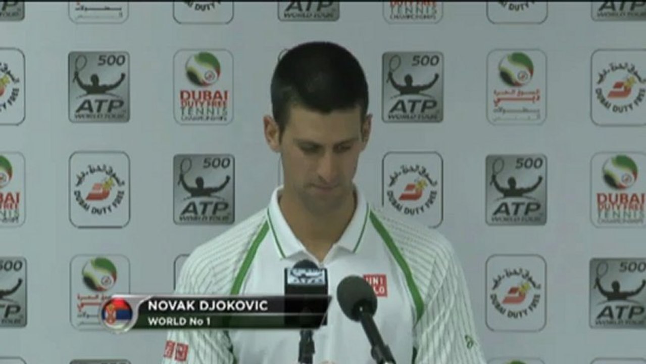 Dubai: Djokovic: 'Habe mir keine Fehler erlaubt'